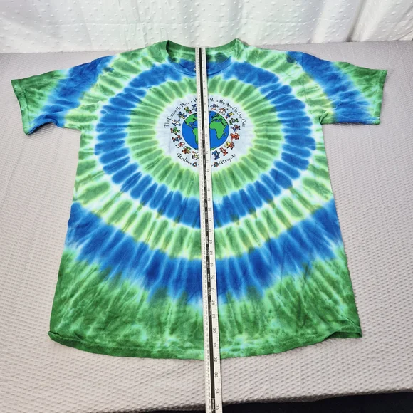 Grateful Dead Flag Bears Dancing Around The Earth Size XL Unisex - Picture 6 of 7